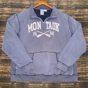 Blue 84 Men's Quarter Zip Pullover Sweater Montauk 1660 Kayaking Size 2XL